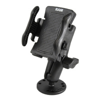 RAM Drill-Down Mount with Spring-Loaded Phone Holder