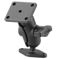 RAM-B-140U-A :: RAM Double Ball Mount with 2-Hole & 4-Hole AMPS Plates - Short