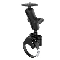 RAM ATV/UTV Double Ball Rail Mount with Round Plate & 1/4"-20 Stud