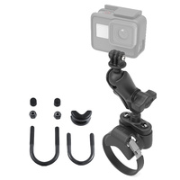 RAM ATV/UTV Handlebar U-Bolt Mount with Action Camera Adapter