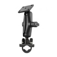RAM-B-149Z-347U :: RAM Handlebar U-Bolt Double Ball Mount with AMPS Hole Pattern