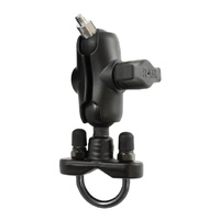 RAM U-Bolt Double Ball Mount with 1/4"-20 Threaded Stud - B Size Short