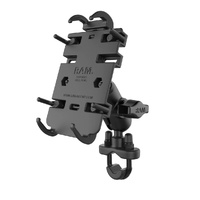 RAM-B-149Z-A-PD3U :: RAM Quick-Grip Phone Mount With Handlebar U-Bolt Base - Short