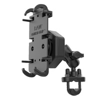 RAM Quick-Grip™ XL Phone Mount with Vibe-Safe™ & U-Bolt Base - Short