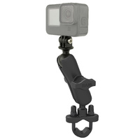 RAM U-Bolt Double Ball Mount with Action Camera Adapter - Medium