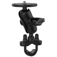 RAM Handlebar U-Bolt Double Ball Mount 1/4"-20 Threaded Stud - Short
