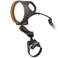 RAM-B-152-231Z-2 :: RAM ATV/UTV Rail Mount with LED Spotlight