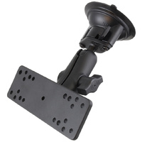 RAM-B-166-111U :: RAM Twist-Lock™ Suction Cup Mount with Electronics Plate - Medium