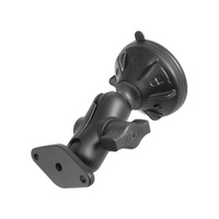 RAM-B-166-2-AU :: RAM Twist-Lock™ Small Suction Cup Double Ball Mount