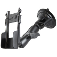 RAM-B-166-BC1 :: RAM Twist-Lock™ Suction Cup Mount with Universal Belt Clip Holder