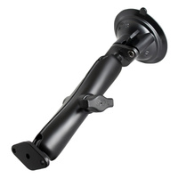 RAM-B-166U-C :: RAM Twist-Lock™ Suction Cup Double Ball Mount - Long