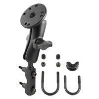 RAM-B-174-202U :: RAM Motorcycle Brake/Clutch Reservoir Mount with Round Plate