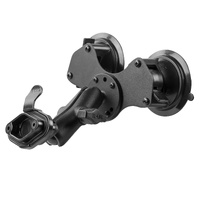RAM-B-189-326U :: RAM Twist-Lock™ Dual Suction Mount with Quick Release Adapter