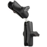 RAM-B-201-201U :: RAM Double Socket Arm with Dual Extension and Ball Adapter - B Size