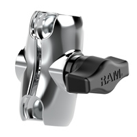 RAM-B-201-ACHU :: RAM Chrome Double Socket Arm - B Size Short