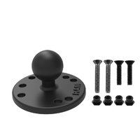 RAM-B-202-G3U :: RAM Round Plate with Ball & Mounting Hardware for Garmin StreetPilot