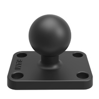 RAM-B-202U-152 :: RAM Ball Base with 1" x 1.5" 4-Hole Pattern