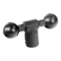 RAM-B-217-1U :: RAM Dual Ball Base with 1/4" NPT Female Threaded Hole