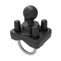 RAM-B-235U :: RAM Double U-Bolt Ball Base For 1" - 1.25" Rails