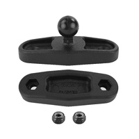 RAM-B-247U-3KE1 :: RAM Square Post Clamp Base for Posts up to 3" Wide Without Bolts