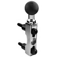 RAM-B-309-1CH :: CHROME RAM CYCLE HANDLEBAR BASE W/1 BALL