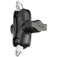RAM-B-323-AU :: RAM Double Ball Mount with Two 1/4"-20 Threaded Studs