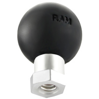 RAM-B-337U :: RAM 1/4-20 Female Threaded Hex Hole With 1" Ball