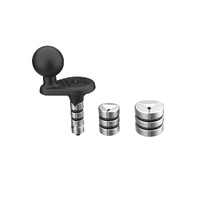 RAM-B-342WU :: RAM Motorcycle Fork Stem Wedge Ball Base - 12-32mm Holes