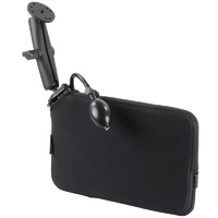 RAM-B-407-C-202-PUMPU :: RAM Tough-Wedge Mount with Round Plate And Expansion Pouch
