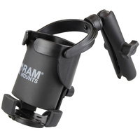 RAM-B-417B-C-201U :: RAM Level Cup™ XL 32oz Drink Holder with Double Socket Arm