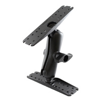 RAM-D-133U :: RAM Double Ball Mount with Two Large Marine Electronic Plates