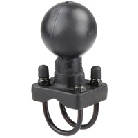 RAM-D-235-1U :: RAM Double U-Bolt Ball Base for 1.25" - 1.5" Rails - D Size