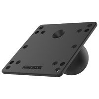 RAM-D-246-AD1U :: RAM 100x100mm VESA Plate with Ball - D Size No Spacers