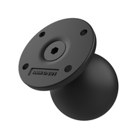 RAM-D-254U-IN1 :: RAM Round AMPS Plate With Ball And Steel Reinforced Post