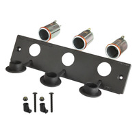 RAM-FP2-CIG3 :: RAM Tough-Box 2" Faceplate with Three 12V Lighter Receptacles