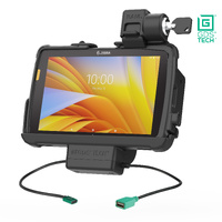 RAM-GDS-DOCKL-ZE20PDU ::Locking GDS Power + Data Dock for Zebra ET4x 8" with IntelliSkin