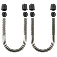RAM-HAR-235 :: RAM Stainless Steel U-Bolt Hardware Pack for Rails 1" to 1.25"