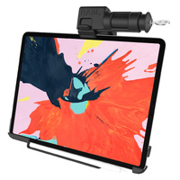 RAM-HOL-AP24KLU :: RAM EZ-Roll'r™ Keyed Locking Holder for iPad Pro 12.9 3rd - 5th Gen