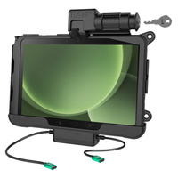 RAM-HOL-SAM57CPKL-CU :: RAM Locking USB-C Powered Dock + USB-C Data for Tab Active5 Pro & 4 Pro