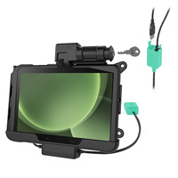 RAM-HOL-SAM57PD2KLU :: RAM Key-Locking Power + Dual USB Data Dock for Tab Active5 Pro & 4 Pro