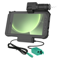 RAM-HOL-SAM58PD2KLU :: RAM Key Locking Power + Dual USB Dock for Samsung Tab Active5 & 3