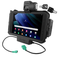 RAM-HOL-SAM58PDKLNU :: UNPKD RAM POWER AND DATA KEYED LOCKING CRADLE WITH NFC FOR TAB ACTIVE2 AND TAB ACTIVE3