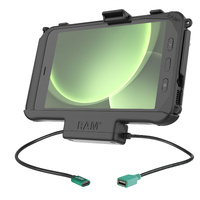 RAM-HOL-SAM60CP-1AU :: RAM EZ-Roll'r™ Power + Data Dock Samsung Tab Active5 & 3