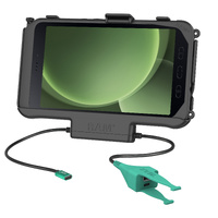 RAM-HOL-SAM60CP-CAU :: RAM USB-C Powered Dock + USB-C & USB-A Data for Samsung Tab Active5 & 3