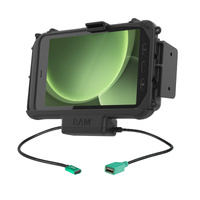 RAM-HOL-SAM60CPN-1AU :: RAM EZ-Roll'r™ Modular Power + Single USB Dock Samsung Tab Active5 & 3