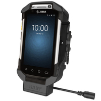 RAM-HOL-ZE7U :: RAM POWER ONLY SPRING LOADED CRADLE FOR ZEBRA TC70, 72, 75 & 77