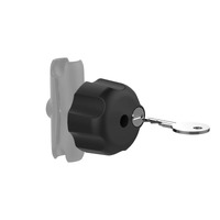 RAM-KNOB3LU :: RAM Key Lock Knob with Brass Insert for B Size Socket Arms