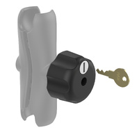 RAM-KNOB5LU :: RAM Key Lock Knob with Brass Insert for C Size Socket Arms
