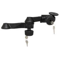 RAM-VB-110-1LU :: RAM 12" Locking Double Swing Arm with Round Plate
