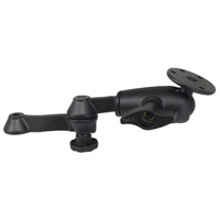RAM-VB-D-110-1U :: RAM 12" Locking Double Swing Arm with Large Round Plate